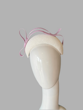 Load image into Gallery viewer, Jonquil  band  headpiece -white and lilac