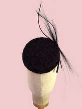 Load image into Gallery viewer, Black lace pillbox