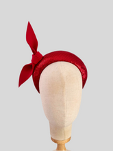 Load image into Gallery viewer, Red knot bow  headpiece