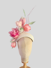 Load image into Gallery viewer, Custom Blooms Feather floral Headpiece - deposit payment
