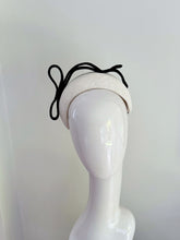 Load image into Gallery viewer, Jonquil  band  headpiece - white with black