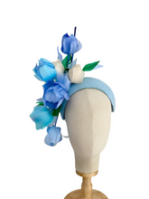 Load image into Gallery viewer, Custom Blooms Feather floral Headpiece - deposit payment