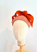 Load image into Gallery viewer, knot ruffle  headpiece - Rust
