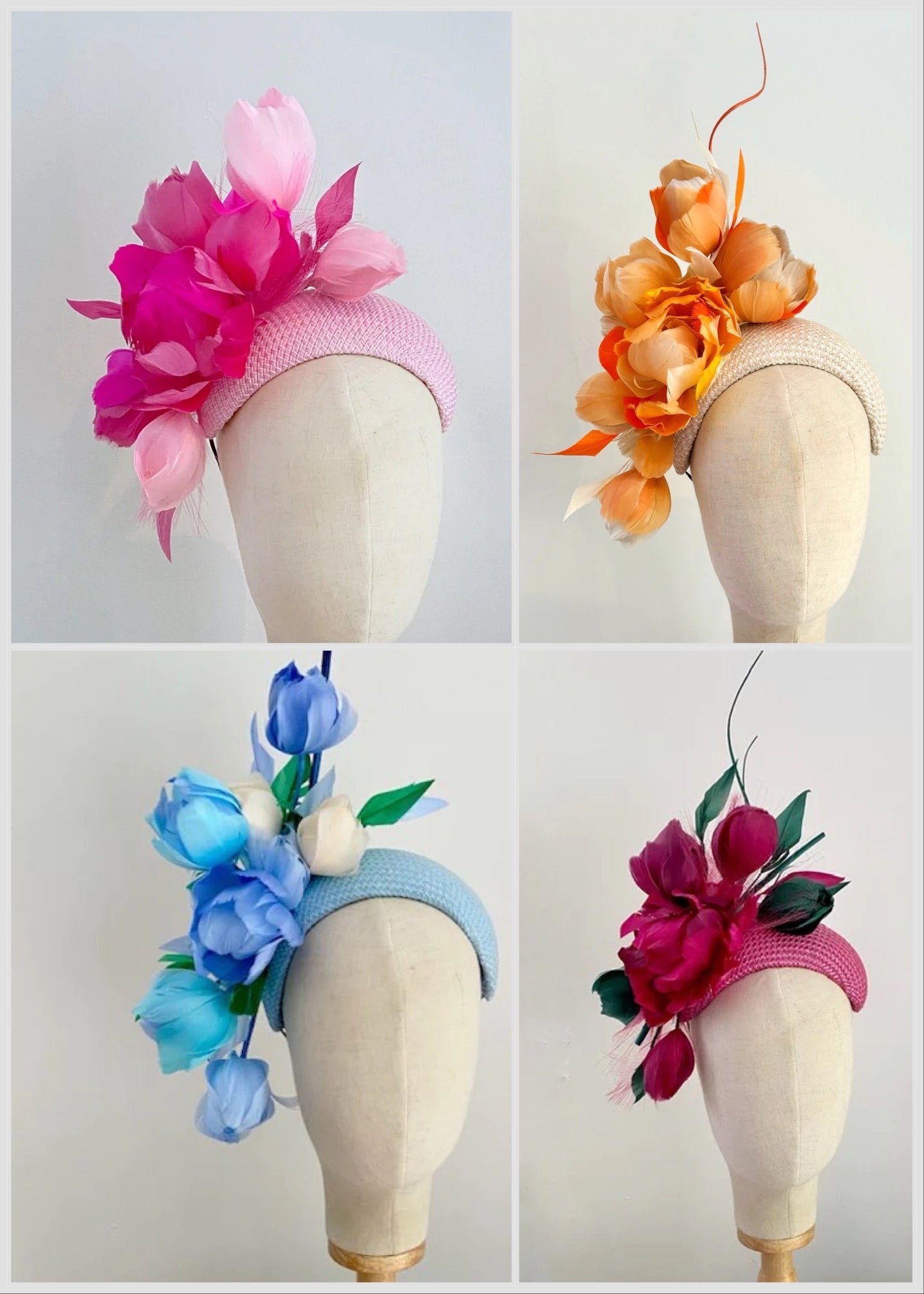 Deposit payment for Blooms Headpiece -made to order in custom colours