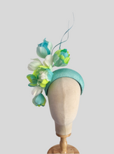 Load image into Gallery viewer, Custom Blooms Feather floral Headpiece - deposit payment