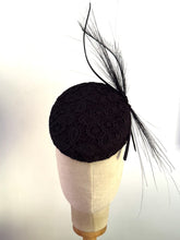 Load image into Gallery viewer, Black lace pillbox

