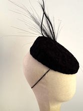 Load image into Gallery viewer, Black lace pillbox
