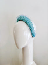 Load image into Gallery viewer, Amy leather band - pale blue turquoise
