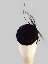 Load image into Gallery viewer, Black lace pillbox
