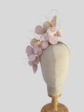 Load image into Gallery viewer, LOTTIE leather headpiece - soft pink and gold
