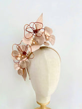 Load image into Gallery viewer, Rose gold leather headpiece
