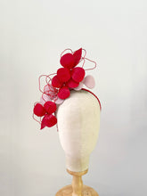 Load image into Gallery viewer, Lottieleather headpiece - red and pink
