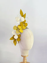 Load image into Gallery viewer, leather blossom - ochre yellow multi
