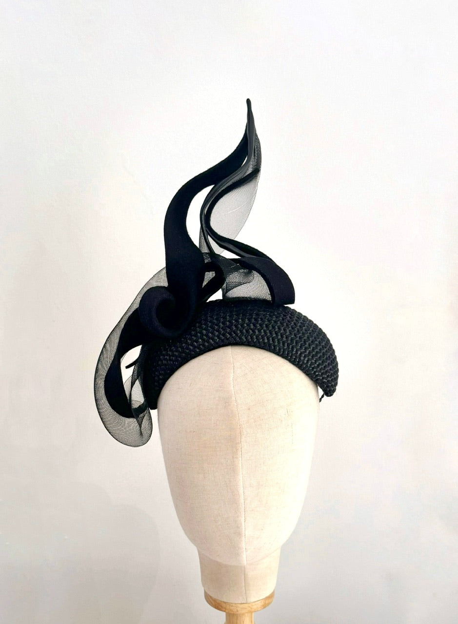 Sculptural twist  bandeau headpiece