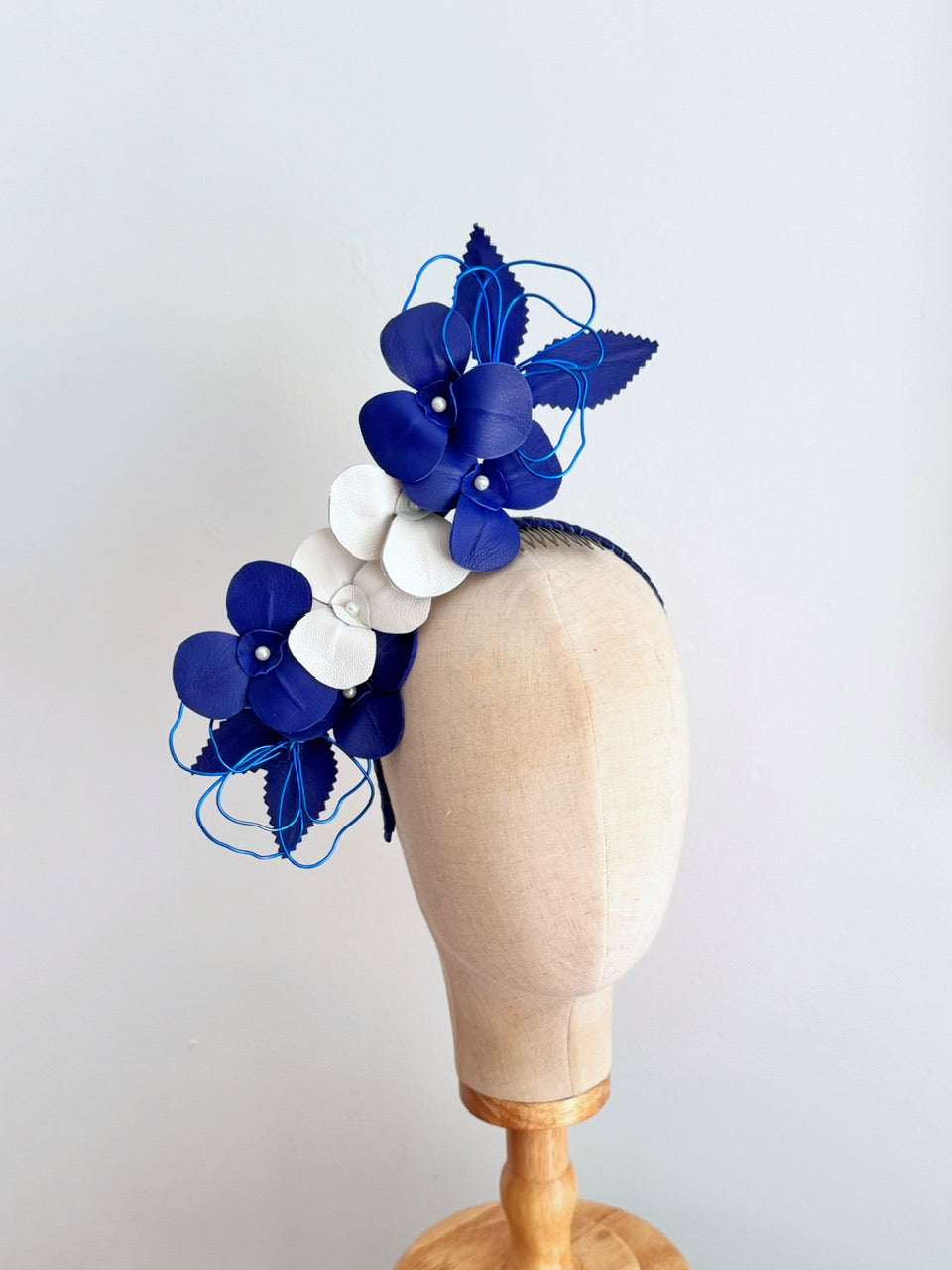 leather blossom - deep blues