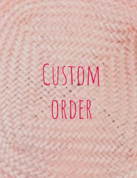 Knot bow  felt hat - custom deposit Payment for Dominee