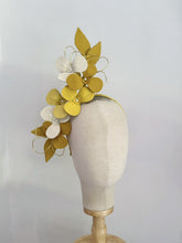 Load image into Gallery viewer, leather blossom - ochre yellow multi
