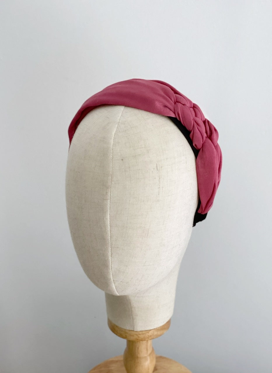 BRON  headband - deep rose