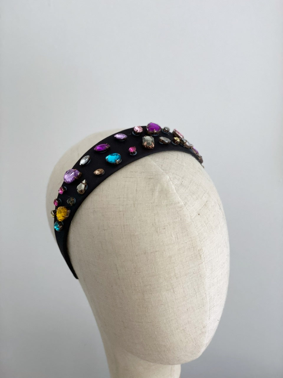 Embellished headband- black multi