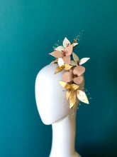 Load image into Gallery viewer, NEW GOLD DREAM - Leather floral  headpiece
