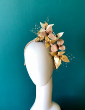 Load image into Gallery viewer, NEW GOLD DREAM - Leather floral  headpiece
